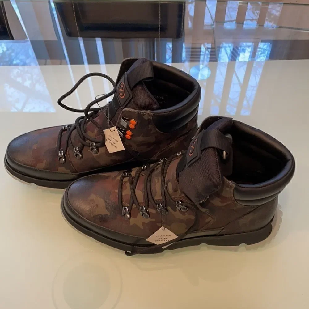 Cole Haan NWT zerogrand waterproof Camouflage boots very light and cool $250 - Picture 4 of 12